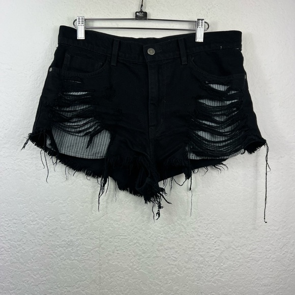pistola | Shorts | Pistola Nova Distressed Denim Shorts Black Size 3 |  Poshmark
